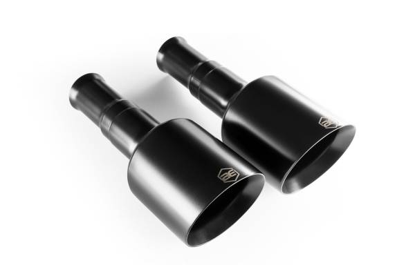 AERO Exhaust - AERO Exhaust - 10103 5.0" Direct-fit Replacement Tips for 2019-2022 RAM - Black Powder Coat Finish - Image 1