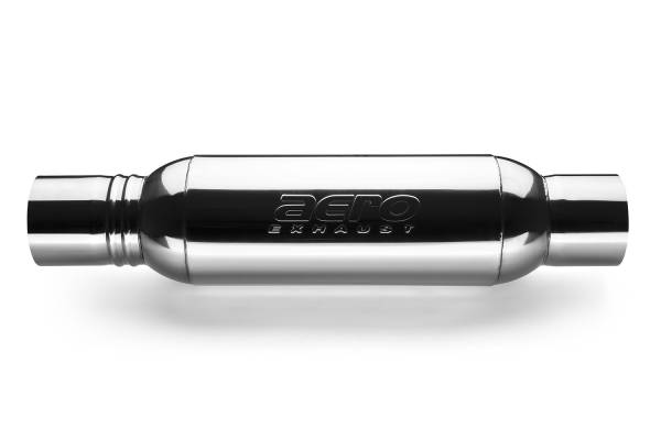 AERO Exhaust - AERO Exhaust - AT4040XL Stainless Steel TurbineXL Performance Muffler - 4.0" Center In / 4.0" Center Out - Image 1