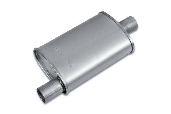 Eco Plus - Eco Plus - EP1934 4" x 7.75" Oval Body Turbo Style Muffler - 2" Offset In / 2" Center Out - Image 1