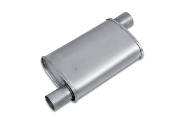 Eco Plus - Eco Plus - EP1948 4" x 7.75" Oval Body Turbo Style Muffler - 2" Offset In / 2" Offset Out - Image 1