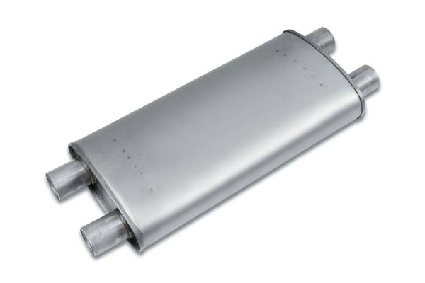 Eco Plus - Eco Plus - EP2424 5" x 11" Oval Body Muffler - 2.25" Dual In / 2.25" Dual Out - Image 1