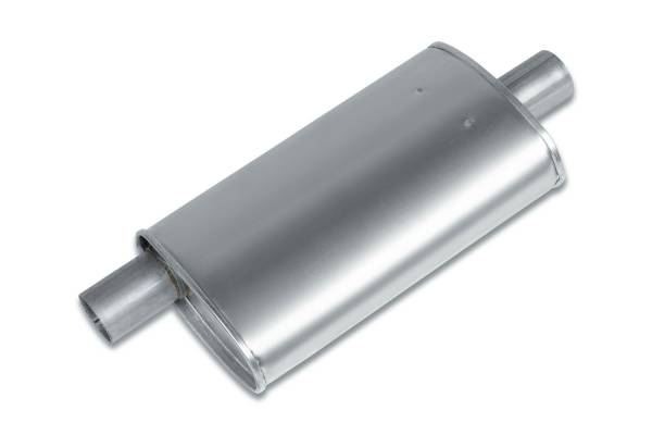 Eco Plus - Eco Plus - EP3002 4" x 7.75" Oval Body Muffler - 2" Offset In / 2" Center Out - Image 1