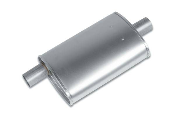 Eco Plus - Eco Plus - EP3004 4" x 7.75" Oval Body Muffler - 1.75 Offset In / 1.75 Center Out - Image 1