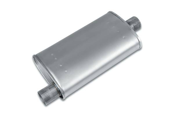 Eco Plus - Eco Plus - EP3011 4.5" x 9.75" Oval Body Muffler - 2.5" Offset In / 2.5" Center Out - Image 1