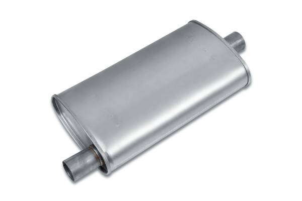 Eco Plus - Eco Plus - EP3012 4.5" x 9.75" Oval Body Muffler - 2" Offset In / 2" Center Out - Image 1