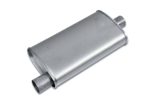 Eco Plus - Eco Plus - EP3031 4.5" x 9.75" Oval Body Muffler - 2.5" Offset In / 2.25" Center Out - Image 1