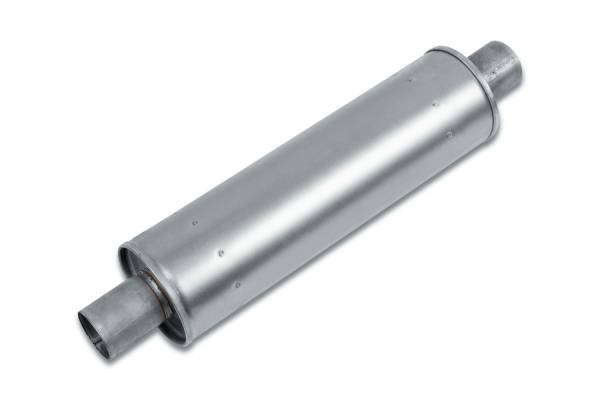Eco Plus - Eco Plus - EP5005 4.87" Round Body Muffler - 2.25" Center In / 2.25" Center Out - Image 1