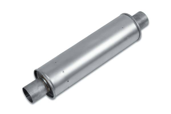Eco Plus - Eco Plus - EP5007 4.87" Round Body Muffler - 2.5" Center In / 2.5" Center Out - Image 1