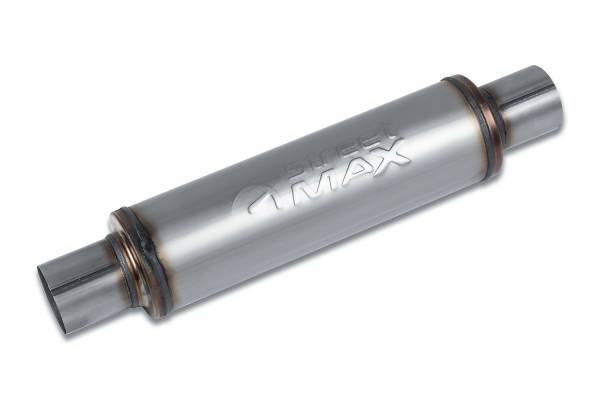 Street Max - Street Max - SM10416 4" Round Body Muffler  - 2.5" Center In  / 2.5" Center Out - Image 1