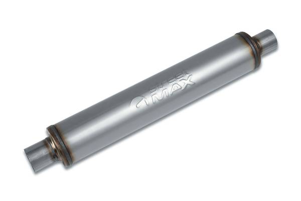 Street Max - Street Max - SM10434 4" Round Body Muffler  - 2" Center In  / 2" Center Out - Image 1