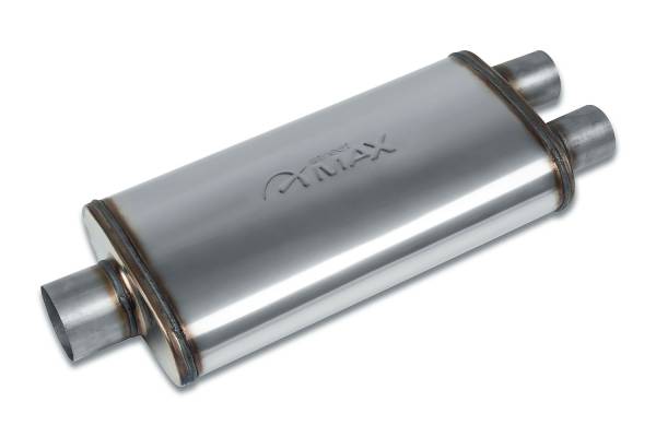 Street Max - Street Max - SM11278 4"x9" Oval Body Muffler  - 3" Center In  / 2.25" Dual Out - Image 1