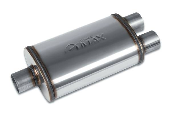 Street Max - Street Max - SM12158 5"x8" Oval Body Muffler  - 2.5" Center In  / 2.5" Dual Out - Image 1