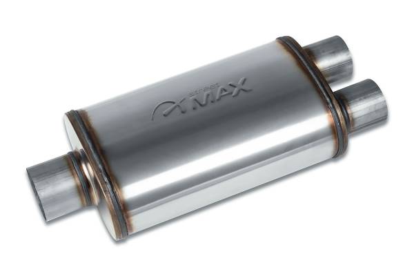 Street Max - Street Max - SM12198 5"x8" Oval Body Muffler  - 3" Center In  / 2.5" Dual Out - Image 1