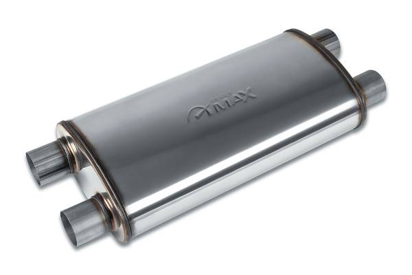 Street Max - Street Max - SM12568 5"x11" Oval Body Muffler  - 2.5" Dual In  / 2.5" Dual Out - Image 1