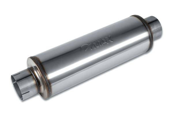 Street Max - Street Max - SM12771 7" Round Body Muffler  - 4" Center In  / 4" Center Out - Image 1