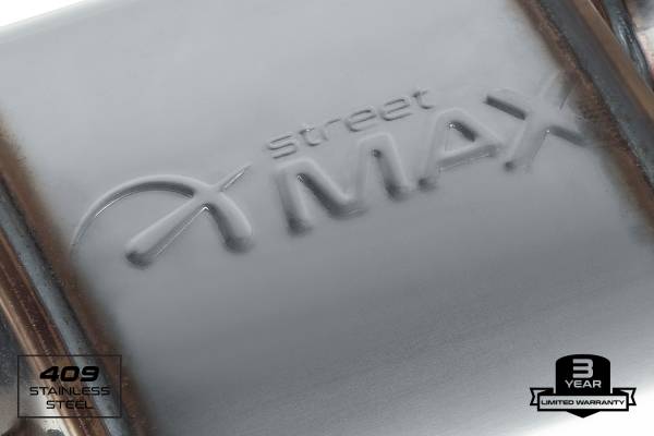 Street Max - SM65154 Shortie Oval Body Exhaust Muffler - 2.5