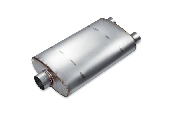 Premium Duty - Premium Duty - PD213 4.75" x 10.75" Oval Body Muffler - 3" Center  In 2.25" Dual Out - Image 1