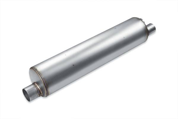 Premium Duty - Premium Duty - PD711 7" Round Body Muffler - 2.5" Dual In 3" Center Out - Image 1