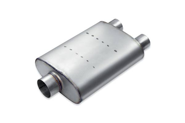 Premium Duty - Premium Duty - PD211 4.75" x 10.75" Oval Body Muffler - 3" Center  In 2.5" Dual Out - Image 1