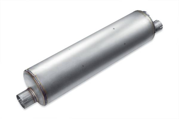 Premium Duty - Premium Duty - PD802 8" Round Body Muffler - 2.5" Dual In 3" Offset Out - Image 1
