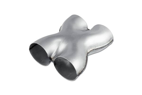 Street Armor - Street Armor - SA168B Aluminized Steel Bare X-Pipe - 3.0" In / 3.0" Out - Image 1