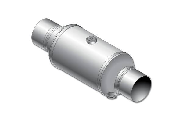 R-CAT - R-CAT - 2105 Series 2 Federal EPA-Compliant Catalytic Converter 5.0” Round Body 15.0” Length - 2.25" In/Out - Image 1