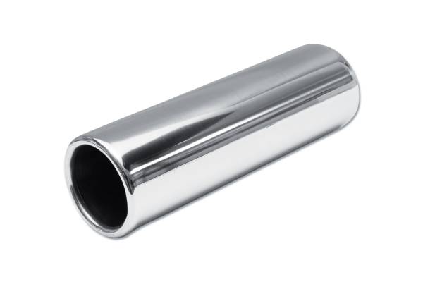 Street Style - Street Style - SS2527590 Polished Stainless Single Wall Exhaust Tip - 2.75" Straight Cut Rolled Edge Outlet / 2.5" Inlet / 9.0" Length - Image 1
