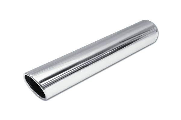Street Style - Street Style - SS243018RAC Polished Stainless Single Wall Exhaust Tip - 3.0" 15° Angle Cut Rolled Edge Outlet / 2.25" Inlet / 18.0" Length - Image 1
