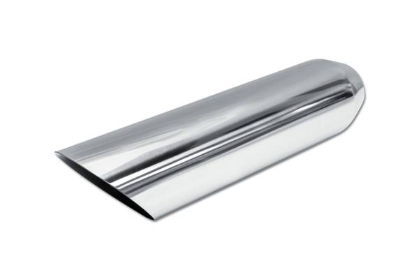 Street Style - Street Style - SS243516AC Polished Stainless Single Wall Exhaust Tip - 3.5" 45° Angle Cut Outlet / 2.25" Inlet / 16.0" Length - Image 1