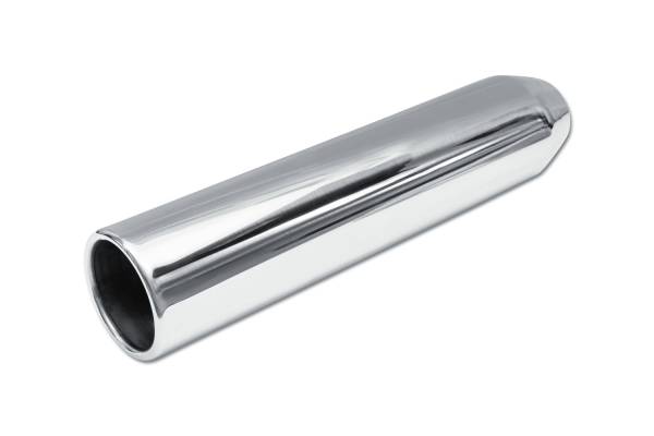 Street Style - Street Style - SS243516RPL Polished Stainless Single Wall Exhaust Tip - 3.5" Straight Cut Rolled Edge Outlet / 2.25" Inlet / 16.0" Length - Image 1