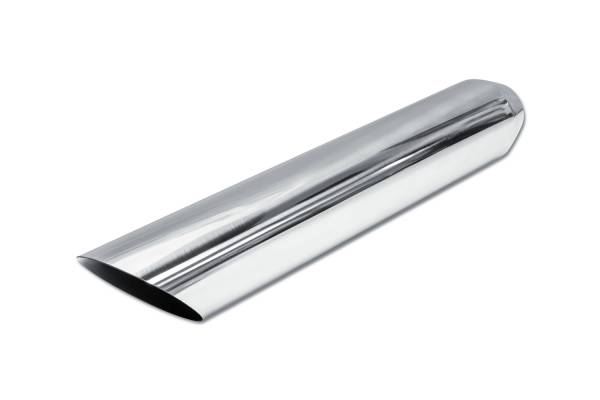 Street Style - Street Style - SS243522AC Polished Stainless Single Wall Exhaust Tip - 3.5" 45° Angle Cut Outlet / 2.25" Inlet / 22.0" Length - Image 1