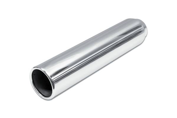 Street Style - Street Style - SS253516RPL Polished Stainless Single Wall Exhaust Tip - 3.5" Straight Cut Rolled Edge Outlet / 2.5" Inlet / 16.0" Length - Image 1