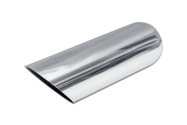 Street Style - Street Style - SS303512AC Polished Stainless Single Wall Exhaust Tip - 3.5" 45° Angle Cut Outlet / 3.0" Inlet / 12.0" Length - Image 1