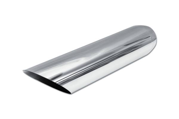 Street Style - Street Style - SS304018AC Polished Stainless Single Wall Exhaust Tip - 4.0" 45° Angle Cut Outlet / 3.0" Inlet / 18.0" Length - Image 1