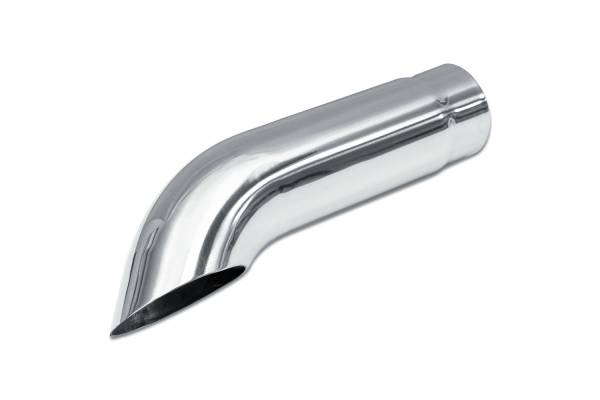 Street Style - Street Style - SS5612TD Polished Stainless Single Wall Exhaust Tip - 2.25" Turn Down Outlet / 2.25" Inlet / 12.0" Length - Image 1