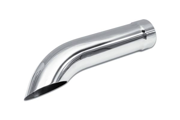 Street Style - Street Style - SS6715TD Polished Stainless Single Wall Exhaust Tip - 3.5" Turn Down Outlet / 3.0" Inlet / 15.0" Length - Image 1