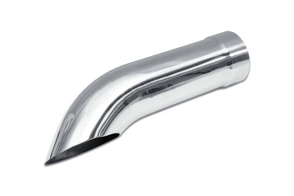 Street Style - Street Style - SS7715TD Polished Stainless Single Wall Exhaust Tip - 3.5" Turn Down Outlet / 3.5" Inlet / 15.0" Length - Image 1