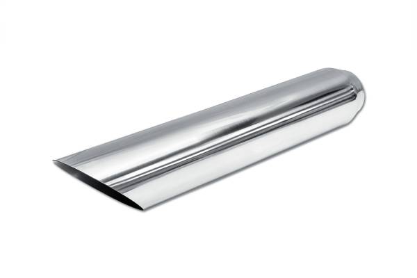 Street Style - Street Style - SS253518AC Polished Stainless Single Wall Exhaust Tip - 3.5" 45° Angle Cut Outlet / 2.5" Inlet / 18.0" Length - Image 1