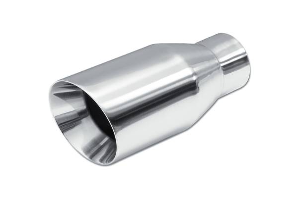 Street Style - Street Style - SS24113B Polished Stainless Double Wall Exhaust Tip - 3.5" Angle Cut Outlet / 2.25" Inlet / 8.0" Length - Image 1