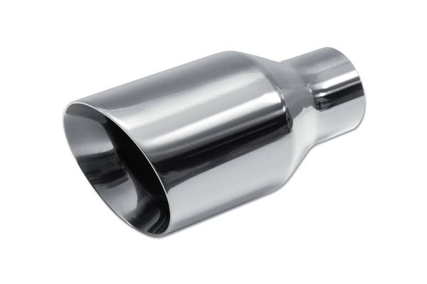 Street Style - Street Style - SS24113CBCH Polished Stainless Double Wall Exhaust Tip - 3.5" Angle Cut Outlet / 2.25" Inlet / 7.0" Length - Image 1