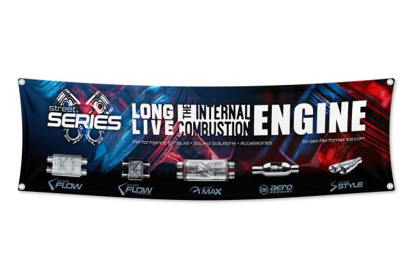 Street Series - Street Series - "Long Live the Internal Combustion Engine" Heavy Duty Shop Banner - 84” x 24” - Image 1