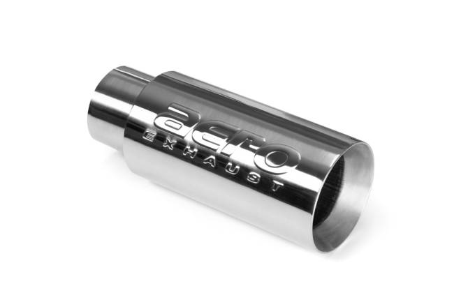 AERO Exhaust - AERO Exhaust - 10111 Polished Stainless Double Wall Exhaust Steel Tip - 3.5" Straight Cut Outlet / 2.5" Inlet / 9.0" Length - Image 1