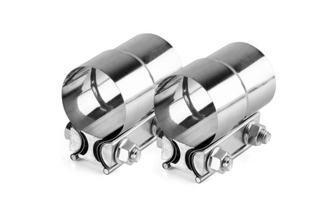 AERO Exhaust - AERO Exhaust - 20107 Stainless Steel Lap Joint Clamps - Pair - 2.0" Diameter - Image 1