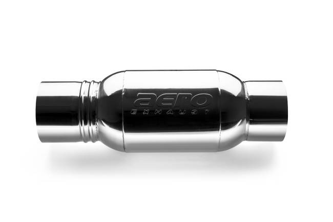 AERO Exhaust - AERO Exhaust - AT5050 Stainless Steel Turbine Performance Muffler - 5.0" Center In / 5.0" Center Out - Image 1