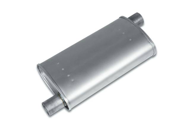 Eco Plus - Eco Plus - EP3007 4.5" x 9.75" Oval Body Muffler - 2.25" Offset In / 2.25" Offset Out - Image 1