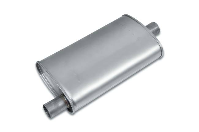 Eco Plus - Eco Plus - EP3008 4.5" x 9.75" Oval Body Muffler - 2" Offset In / 2" Center Out - Image 1