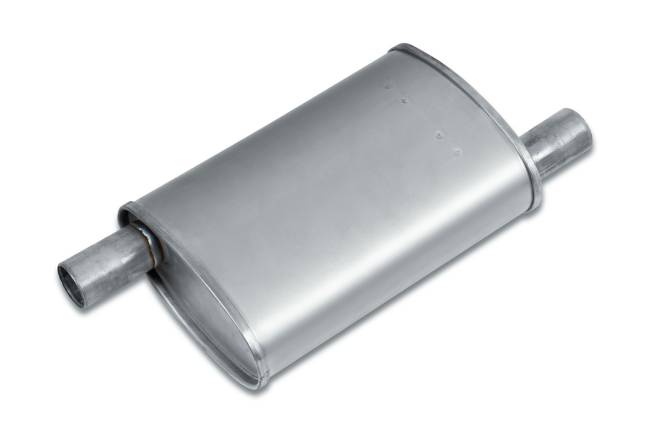 Eco Plus - Eco Plus - EP3024 4" x 7.75" Oval Body Muffler - 1.5" Offset In / 1.5" Offset Out - Image 1
