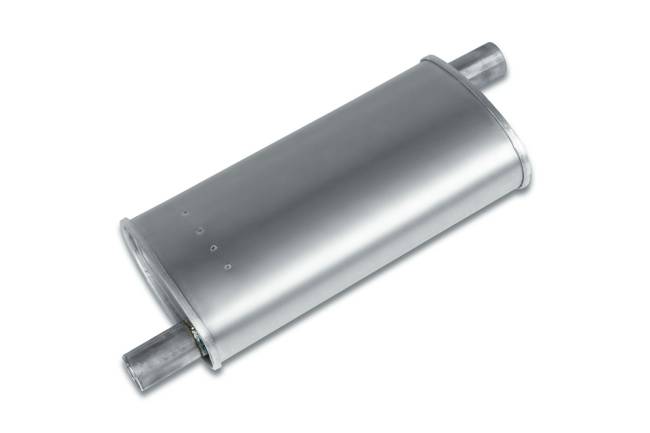 Eco Plus - Eco Plus - EP3025 4" x 7.75" Oval Body Muffler - 1.5" Offset In / 1.5" Offset Out - Image 1