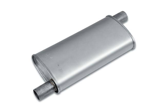 Eco Plus - Eco Plus - EP3026 4" x 7.75" Oval Body Muffler - 1.75" Offset In / 1.75" Offset Out - Image 1