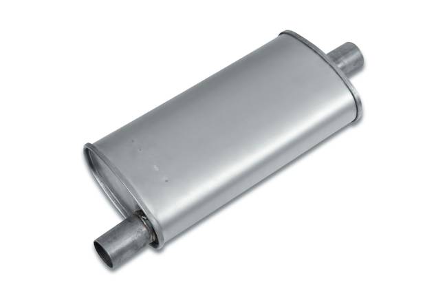 Eco Plus - Eco Plus - EP3028 4" x 7.75" Oval Body Muffler - 1.75" Offset In / 1.75" Center Out - Image 1